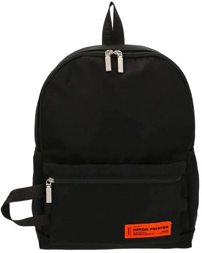 Heron Preston Logo rucksack mit kontrastdetail - Schwarz
