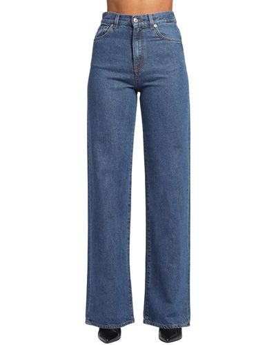 Mauro Grifoni Wide Jeans - Blue