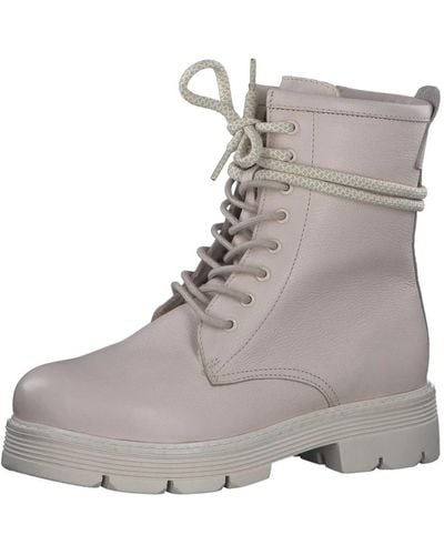 Marco Tozzi Lace-Up Boots - Grey