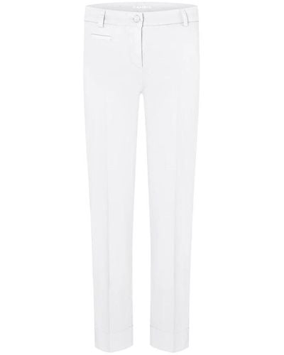 Cambio Cropped Trousers - White