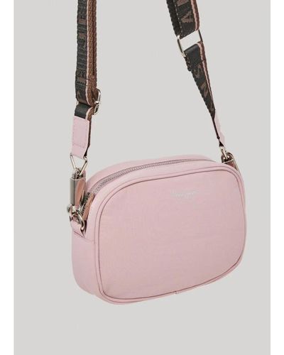 Pepe Jeans Nylon schultertasche marge rose - Pink