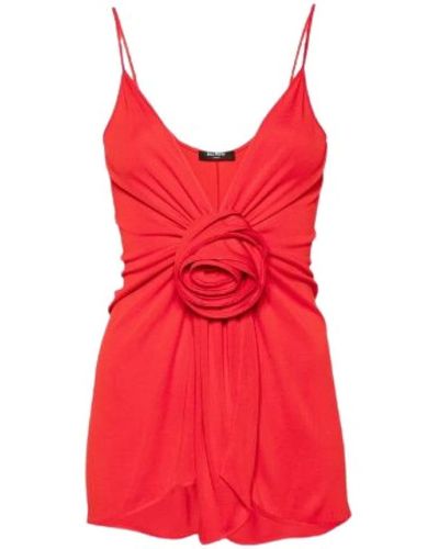 Balmain Short Dresses - Red