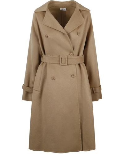 P.A.R.O.S.H. Trench Coats - Natural