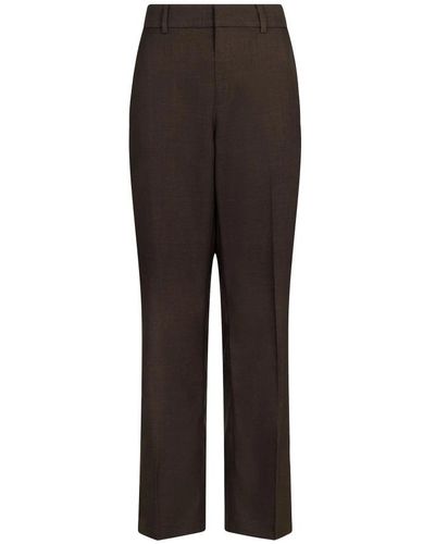Neo Noir Straight Trousers - Brown