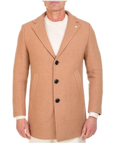 Manuel Ritz Elegant cappotto coat uel ritz - Natur