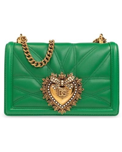 Dolce & Gabbana Devozione medium borsa a tracolla - Verde