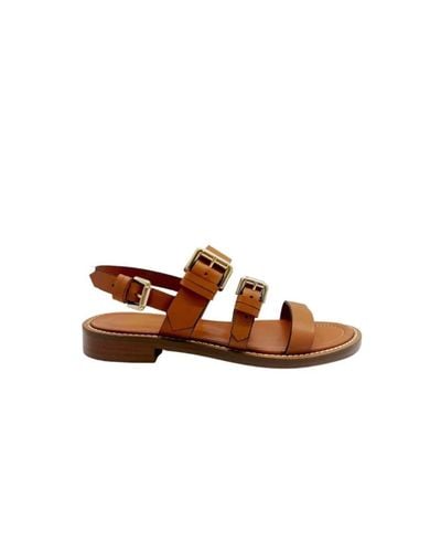 Guglielmo Rotta Shoes > sandals > flat sandals - Marron