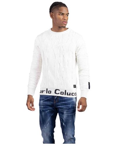 carlo colucci Sweatshirts - Blanc