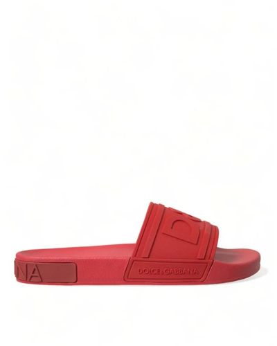 Dolce & Gabbana Sliders - Red