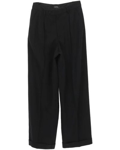 A.P.C. Trousers > wide trousers - Noir