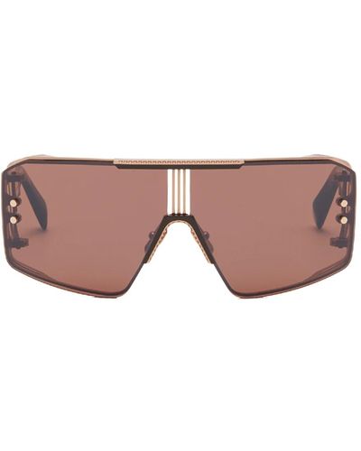 Balmain Le masque sunglasses - Braun