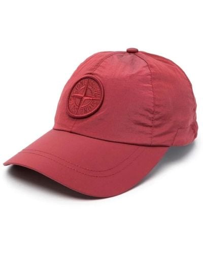 Stone Island Caps - Red
