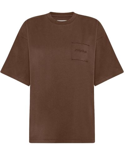 Philippe Model Monique essence camiseta en nogal marrón