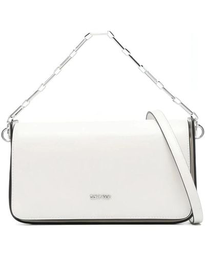 Calvin Klein Shoulder Bags - White