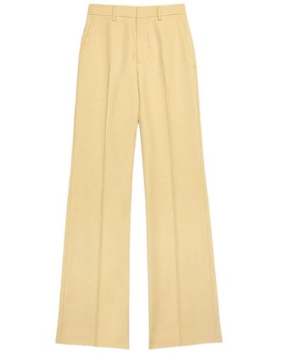 Ami Paris Wide Trousers - Yellow