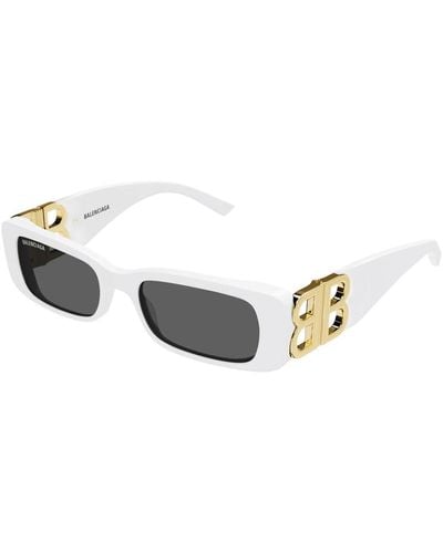 Balenciaga Dynasty Acetate Rectangular Sunglasses - Metallic