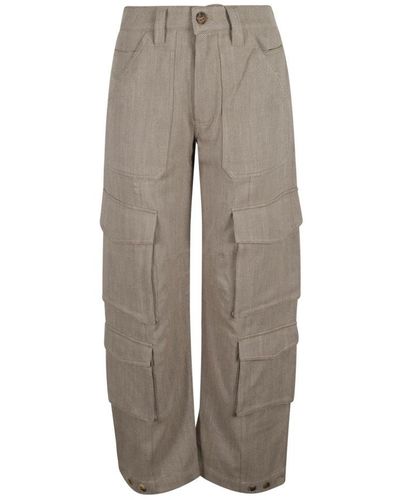 Golden Goose Straight Trousers - Grey