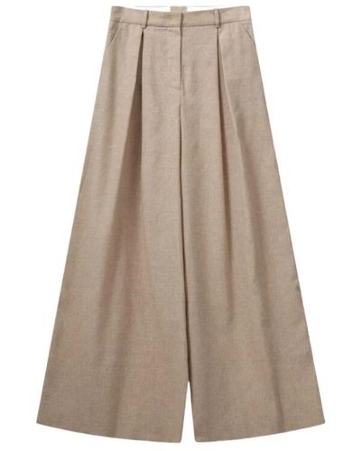 THE GARMENT Wide Trousers - Brown