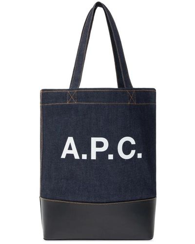 A.P.C. Bags > tote bags - Bleu