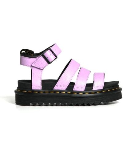 Dr. Martens Flat Sandals - Purple
