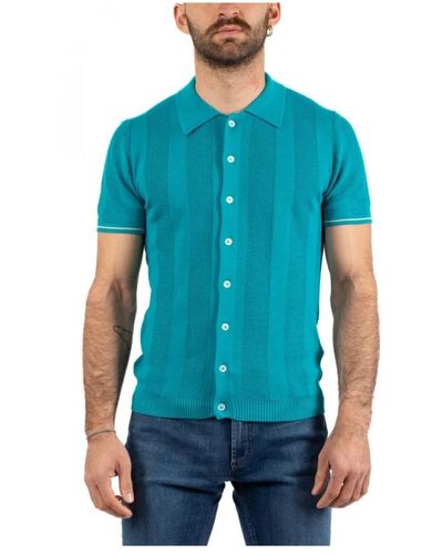 Daniele Fiesoli Short Sleeve Shirts - Blue