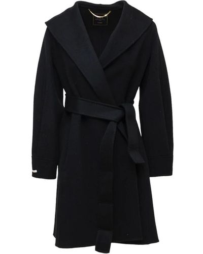 Nenette Coats > belted coats - Noir