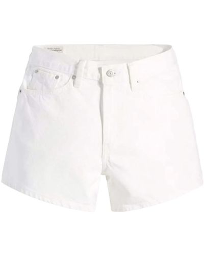 Levi's Shorts de denim inspirados en el estilo vintage - Blanco