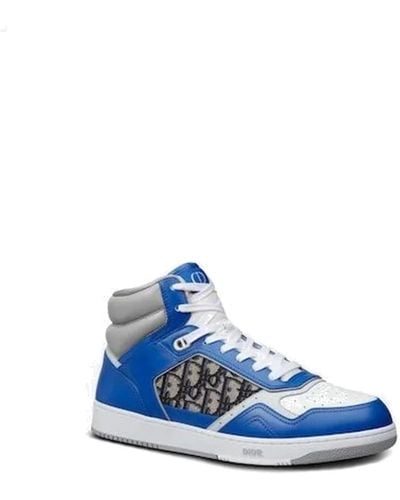 Dior High-top sneakers mit ikonischem monogramm - Blau