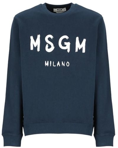 MSGM Sweatshirts - Blau