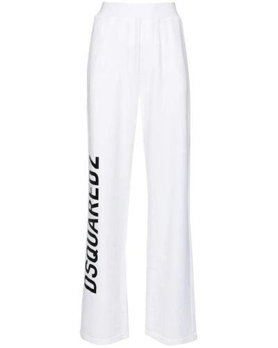 DSquared² Trousers > wide trousers - Blanc