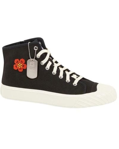 KENZO Boke Flower Hohe Sneakers - Schwarz
