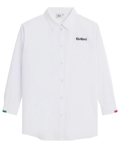 Kickers Langarmhemdkleid - Weiß
