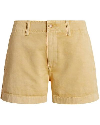 Ralph Lauren Braune shorts straight fit über knie - Natur
