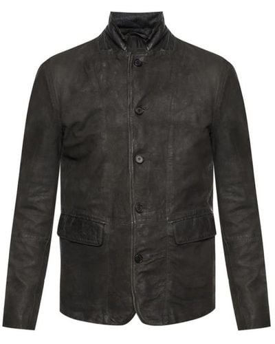 AllSaints Survey leather blazer - Nero