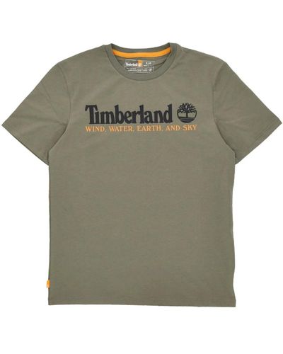 Timberland Wwes front tee - streetwear kollektion - Grün