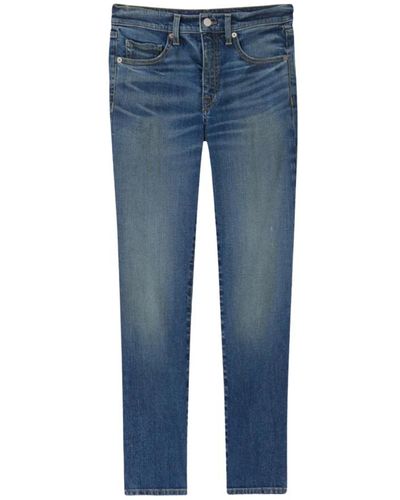 Nili Lotan Mid rise jean, classic wash, jeans - Blau