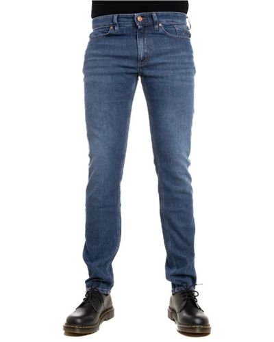 Jeckerson Jeans uomo in denim scuro - Blu
