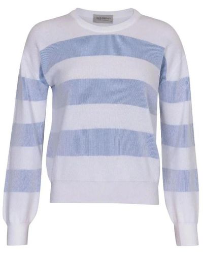 John Smedley Knitwear > round-neck knitwear - Bleu