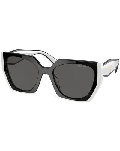 Prada Stylische sonnenbrille mit dunkelgrauen gläsern,braune gradienten-sonnenbrille havana-stil
