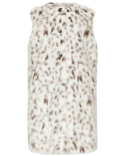 Dolce & Gabbana Leopard print faux-fur gilet - Neutro