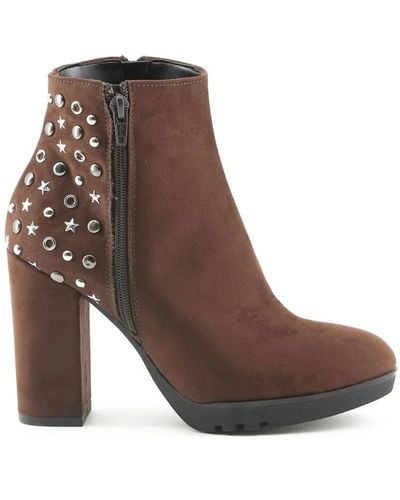 Made in Italia Studded ankle boots - Braun