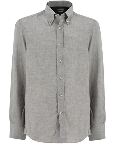 Brunello Cucinelli Casual Shirts - Gray