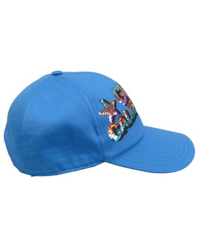 Gucci Klare blaue stilvolle hüte