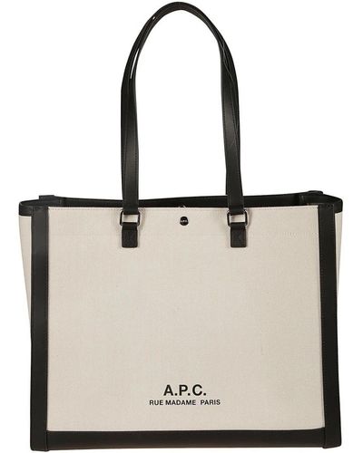 A.P.C. Bags > tote bags - Blanc