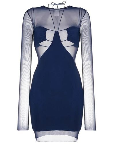 Amazuìn Short Dresses - Blue