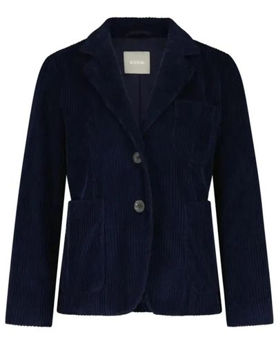 Kiltie Zeitloser cord blazer - Blau