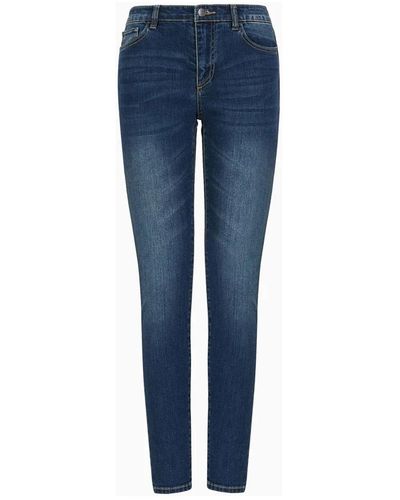 Armani Exchange Jeans denim 5 tasche super skinny - Blu