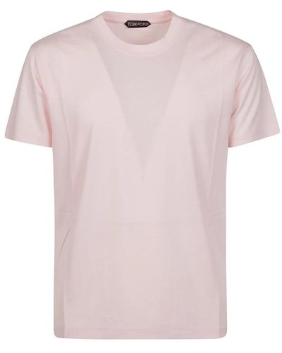 Tom Ford T-shirts,elegantes lb999 schwarzes t-shirt für männer - Pink
