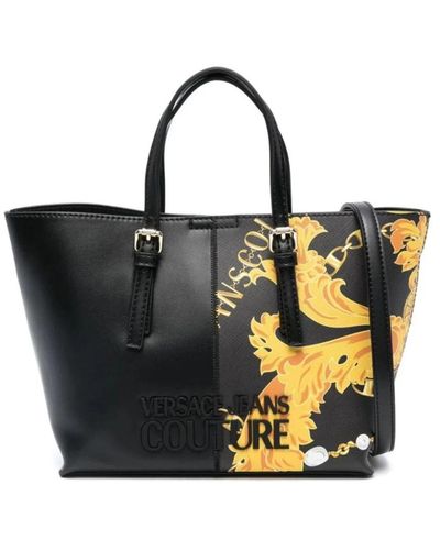 Versace Shopping bag mit logo-detail - Schwarz