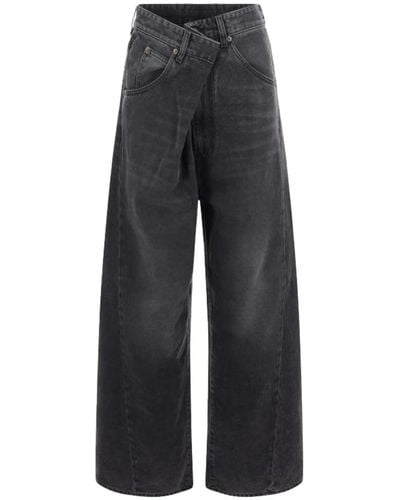 DARKPARK Fold-over denim jeans - Blau